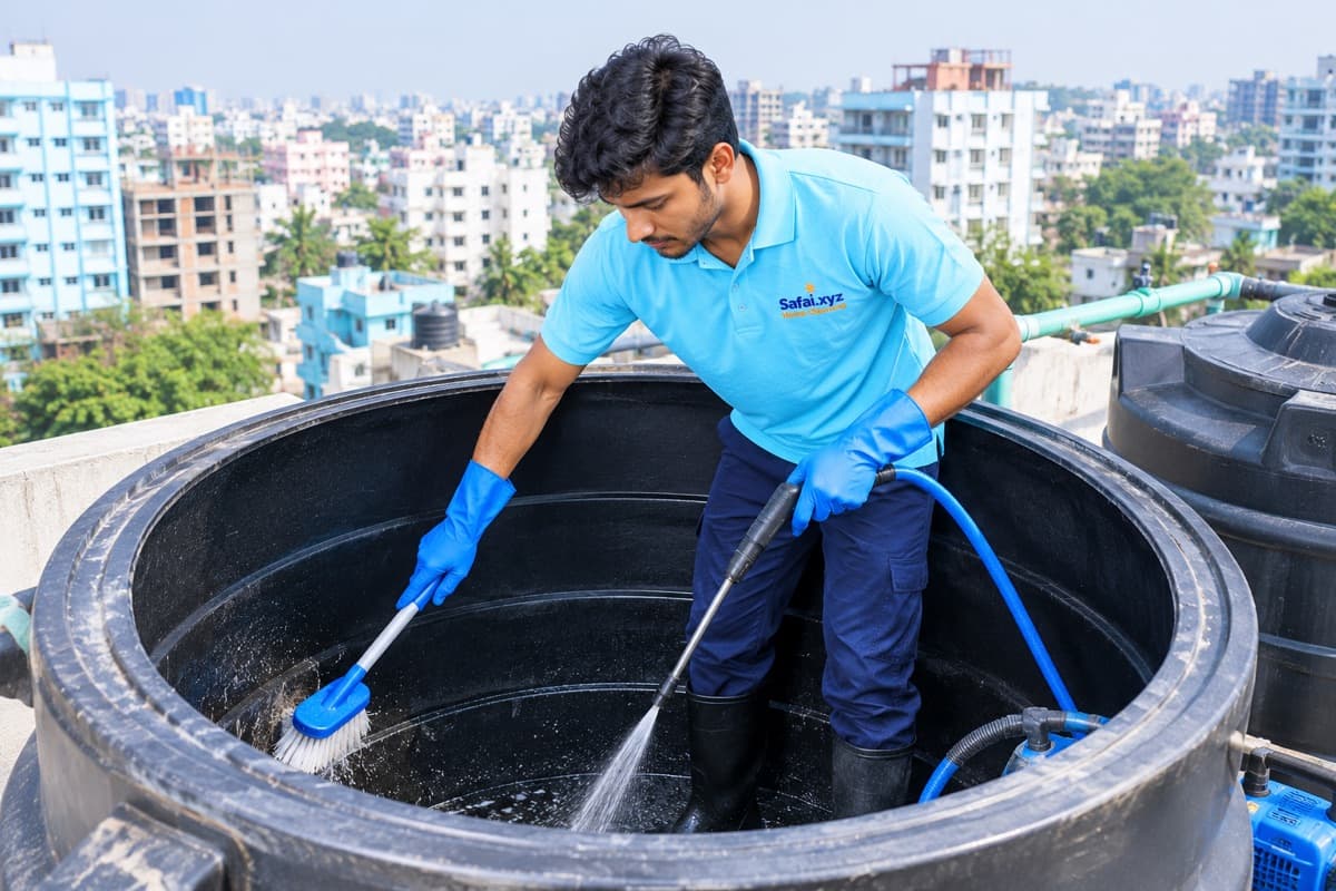 ওয়াটার ট্যাংক ক্লিনিং